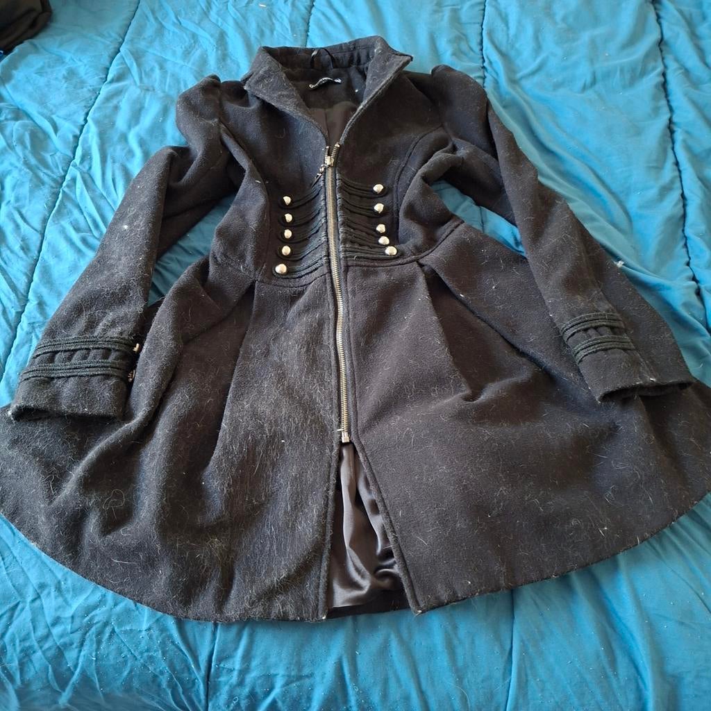 Leuk zwart jasje van Large, maat S, gedragen, Kleding | Dames, Jassen | Winter, Large, Zwart, Ophalen of Verzenden, Maat 36 (S)