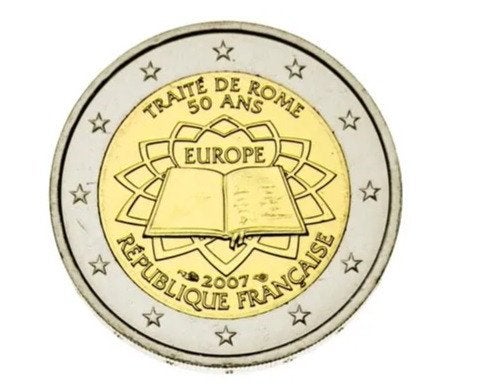 Frankrijk 2 Euro Rome 2007, Postzegels en Munten, Ophalen of Verzenden, Frankrijk, 2 euro