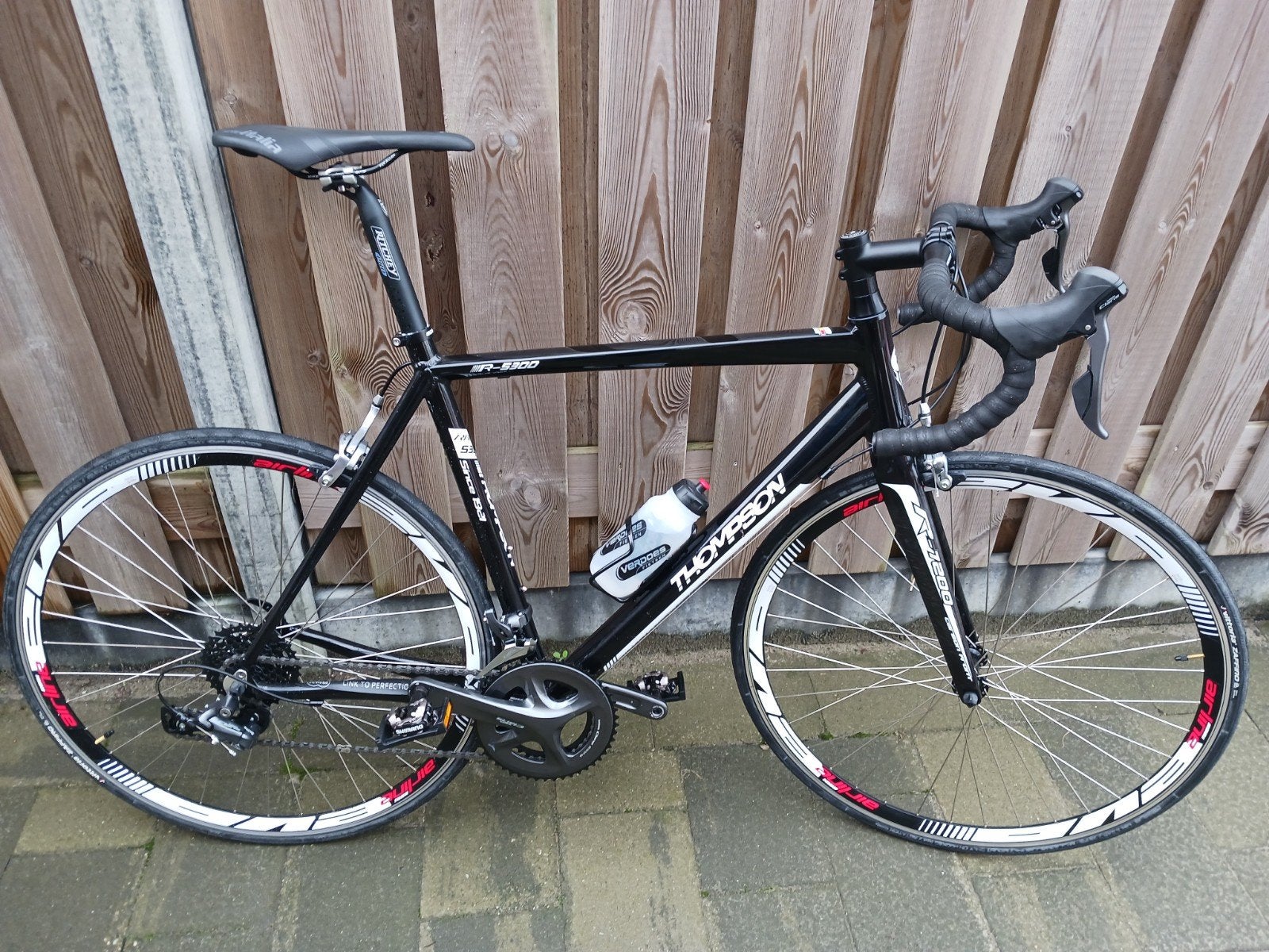Thompson racefiets, zwart, nieuwstaat, WK aanbieding, Fietsen en Brommers, Fietsen | Racefietsen, Zo goed als nieuw, Heren, Overige merken