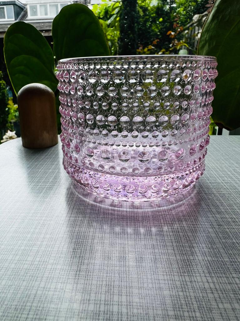 Iittala Kastehelmi Waxinelichthouder Pale Pink Toikka 2017, Overige materialen, Nieuw, Ophalen of Verzenden, Kandelaar