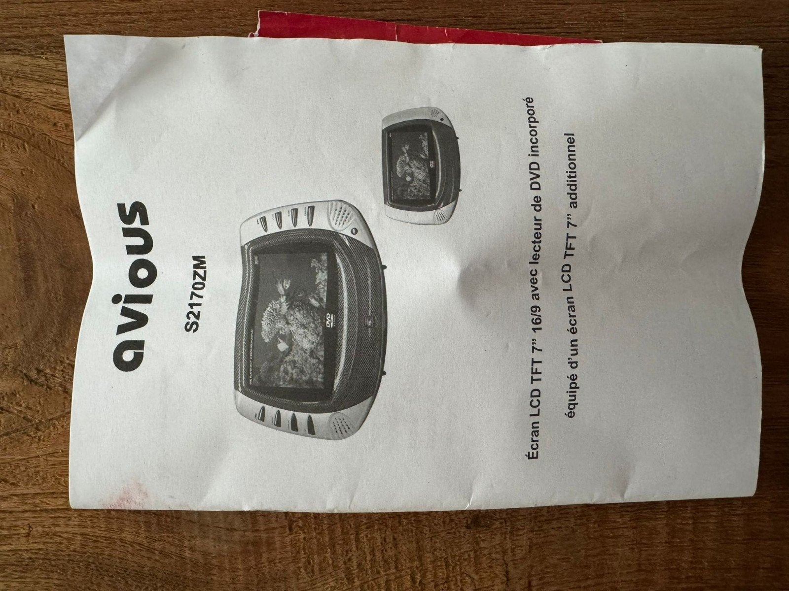 Avious Draagbare DVD Speler S2170ZM met 2 schermen, Gebruikt, Draagbaar, Ophalen, Overige merken