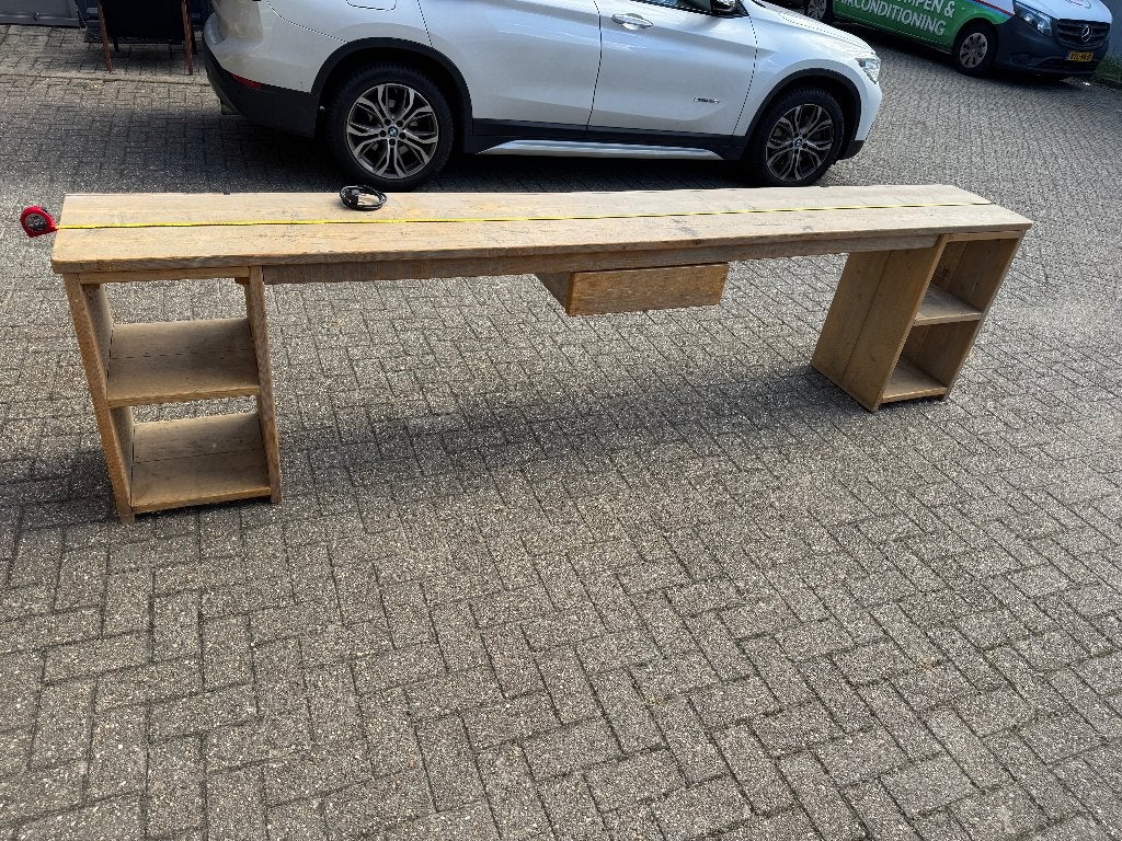 Houten tafel voor kapper, make-up of andere doeleinden, Ophalen, Gebruikt