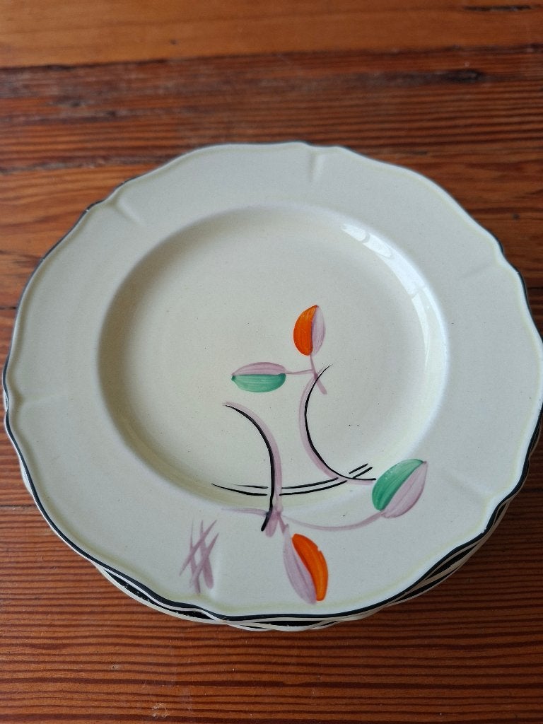 6 Art Deco schaaltjes Royal Venton Ware, Ophalen of Verzenden