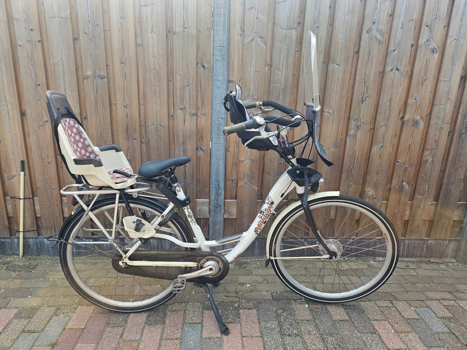 Damesfiets met kinderzitjes - Ideaal voor jonge gezinnen, Overige merken, Ophalen of Verzenden, 50 tot 53 cm, Gebruikt