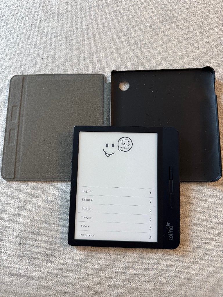 E-Reader Tolino Vision 5 T104 8GB + Cover(2), Gebruikt, 8 GB, Ophalen of Verzenden, 7 inch