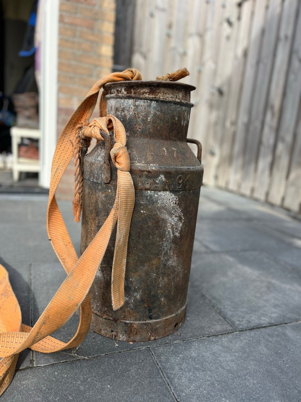 Oude Melkbus / Carbidbus - Decoratief, Ophalen