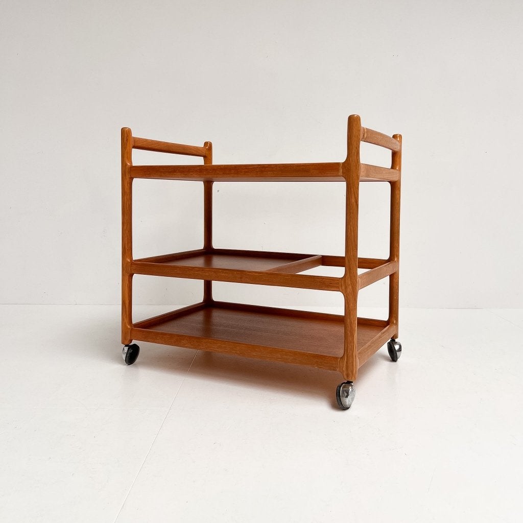 Teakhouten trolley van Andersen voor Silkeborg, 1970's, Gebruikt, Silkeborg, Ophalen of Verzenden, X