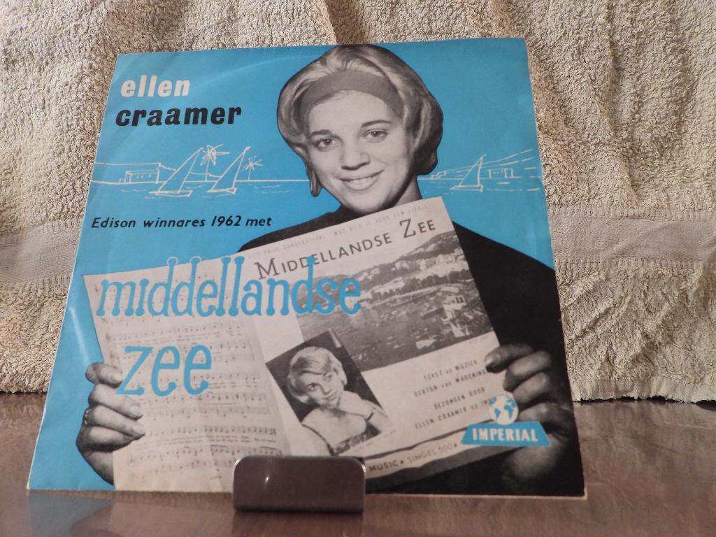Ellen Craamer – Middellandse Zee - Hoor hoe de wind 1962, Cd's en Dvd's, Vinyl Singles, Ophalen of Verzenden, Gebruikt, Pop, Single