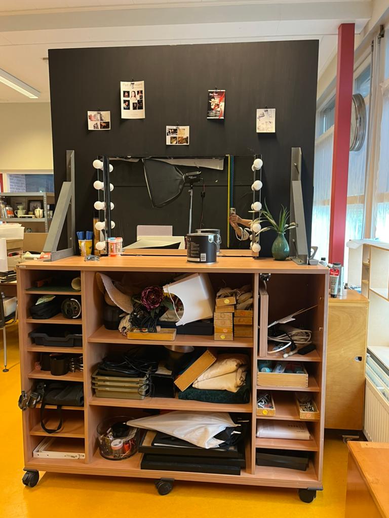 Kast/scheidingswand rollend, Ophalen, Gebruikt