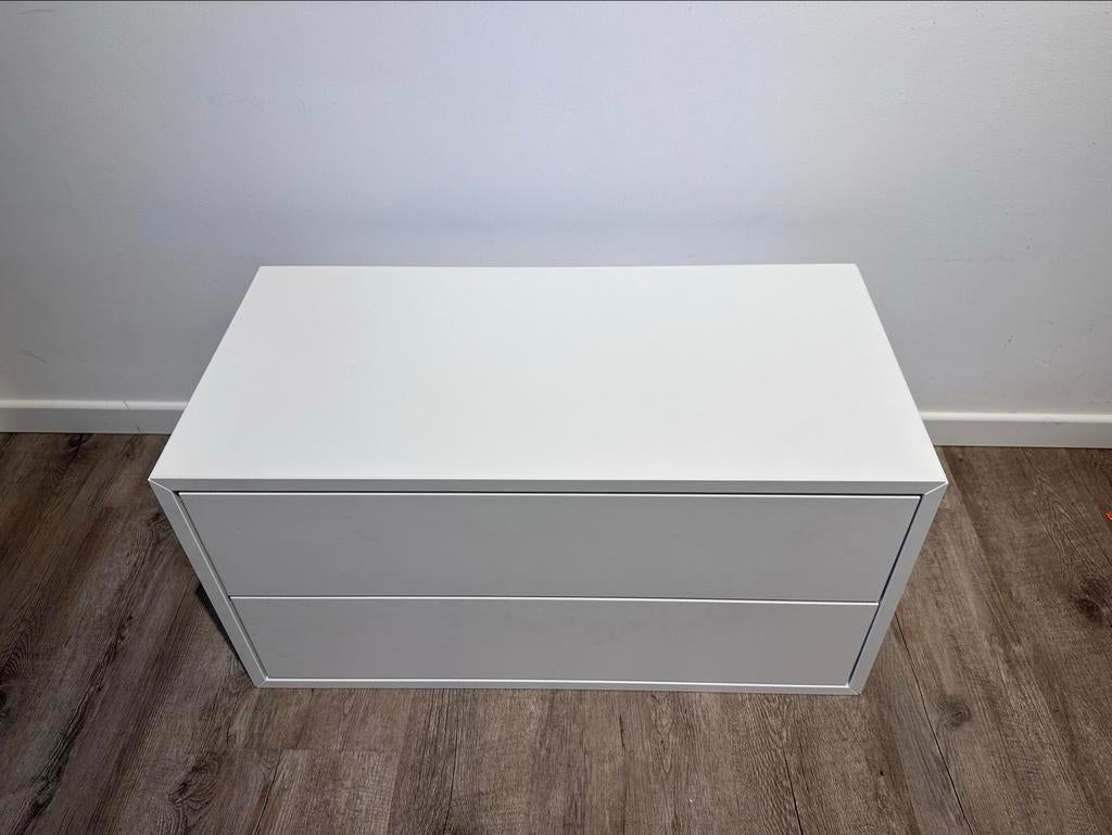 IKEA EKET kast met 2 lades, wit, Ophalen, Gebruikt, 1 of 2 laden, 50 tot 100 cm