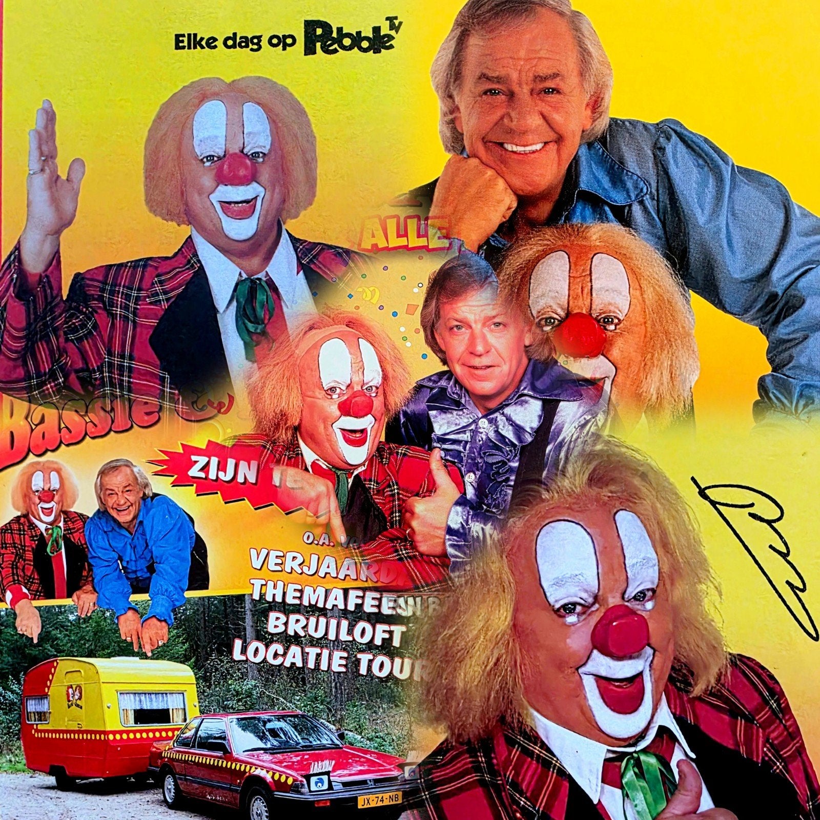 Bassie en Adriaan kaarten en flyers, Ophalen of Verzenden