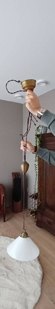 Schoenmakerslamp, Ophalen, Gebruikt, Glas, Minder dan 50 cm