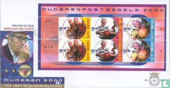 FDC E416 Zomerzegels 2000 NL onbeschreven, Ophalen of Verzenden