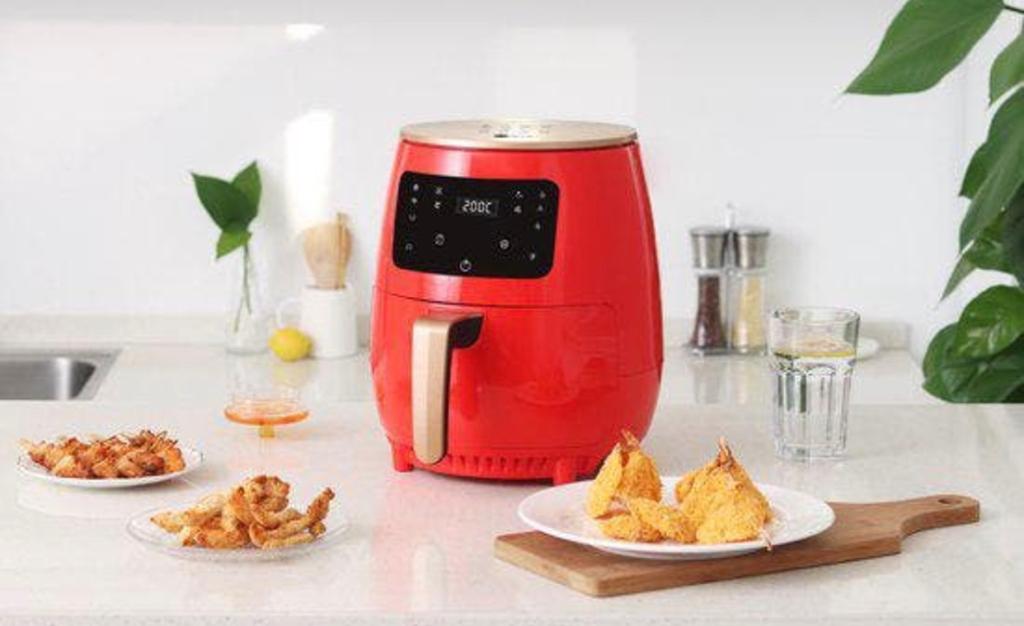 Nieuwe Stella Airfreyer 5.5 liter rood, Ophalen, Nieuw, Airfryer XXL, 1500 gram of meer