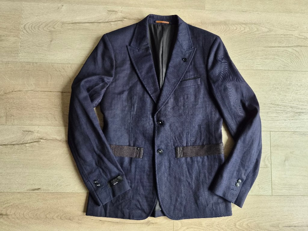 G-Star Raw spijkerstof blazer - Maat: S (T.E.A.B.), G-Star Raw, Blauw, Ophalen of Verzenden, Gedragen