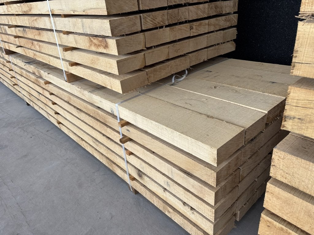 70x170 fijnbezaagde eikenhout 300/ 400 en 500 cm, Nieuw, Eiken