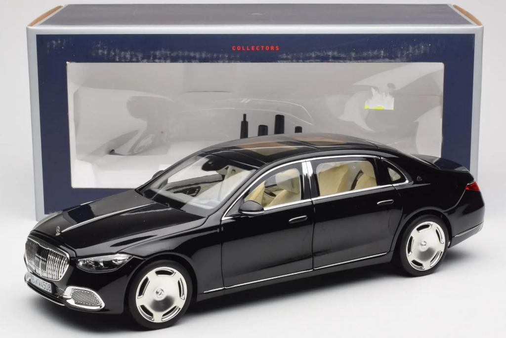 MERCEDES MAYBACH S 680 4MATIC 2021 ZWART 1/18 NOREV 183429, Hobby en Vrije tijd, Modelauto's | 1:18, Verzenden, Nieuw, Auto, Norev