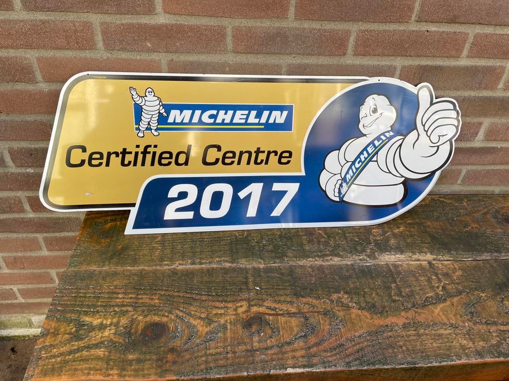 Michelin bord, Verzamelen, Ophalen of Verzenden, Gebruikt, Reclamebord