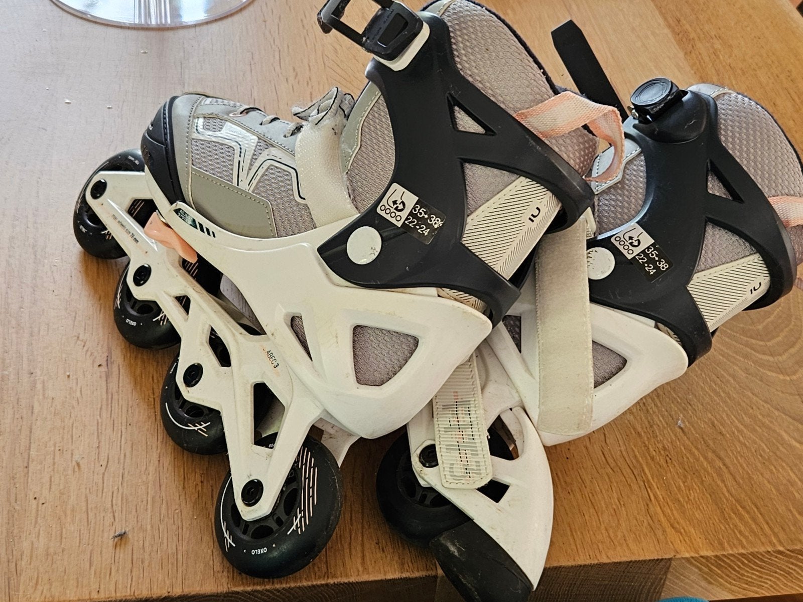 Oxelo Skeelers maat 35 t/m 38 (verstelbaar), Sport en Fitness, Skeelers, Overige merken, Kinderen, Ophalen of Verzenden, Inline skates 4 wielen