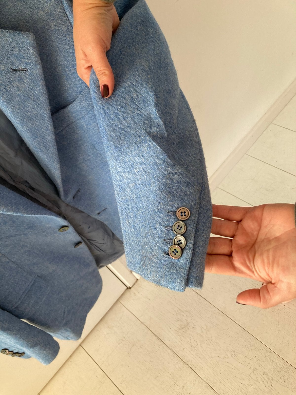 Harris Tweed Troilo & Parente Blazer - Maat L, Kleding | Heren, Kostuums en Colberts, Ophalen, Zo goed als nieuw, Maat 48/50 (M)