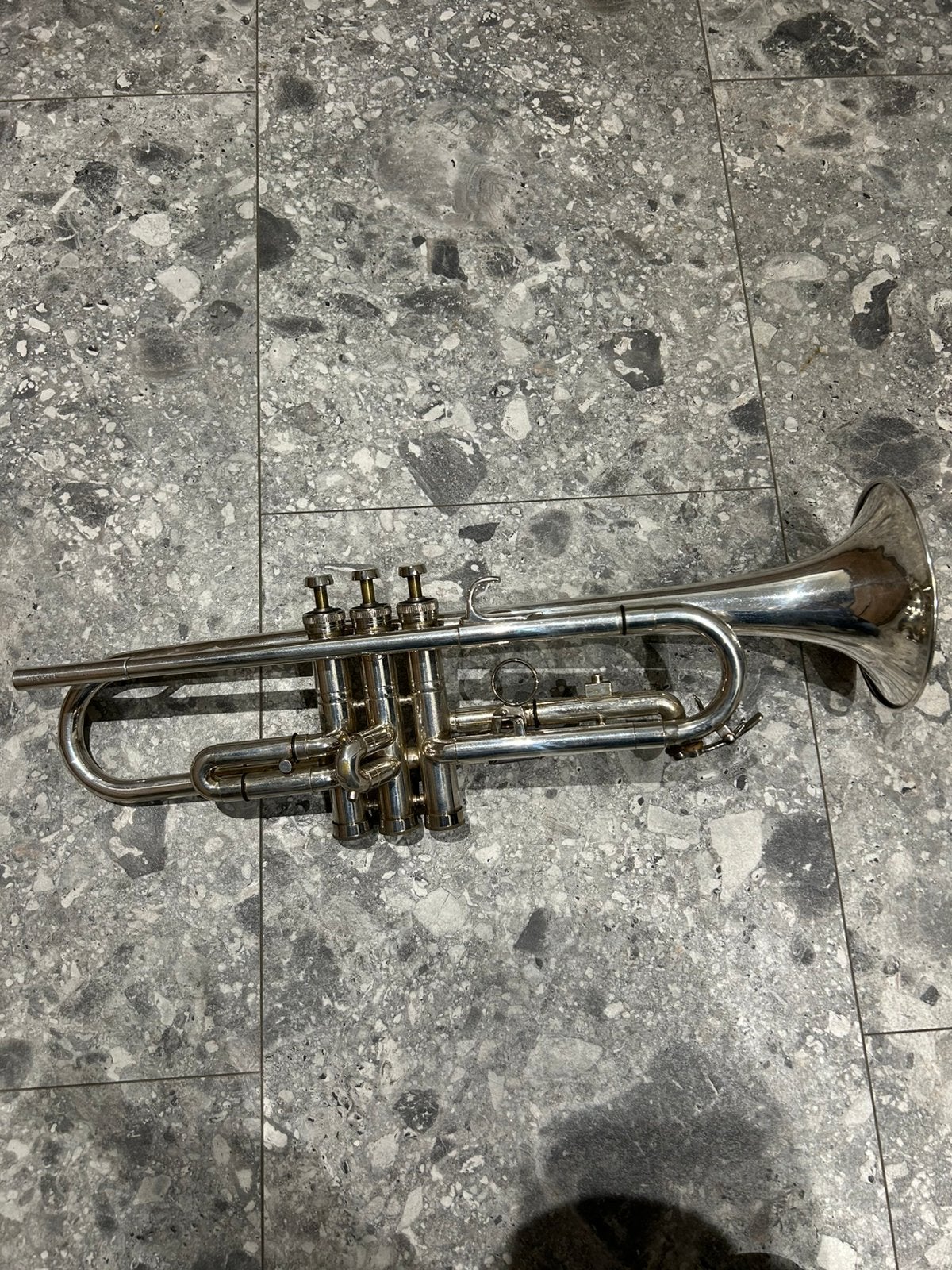 Schenkelaars teompet, Muziek en Instrumenten, Ophalen, Gebruikt, Bes-trompet
