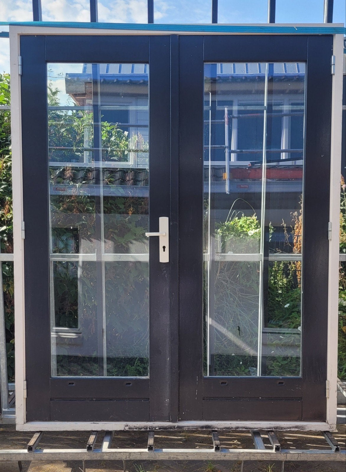 Hardhouten openslaande tuindeuren inclusief kozijn!

Deuren, Ophalen, Gebruikt, Deurkozijn, 150 tot 225 cm