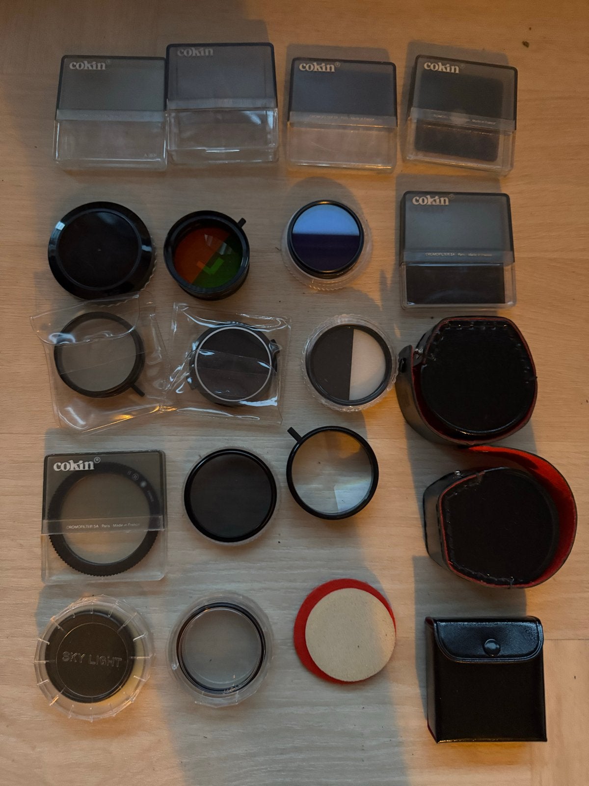 Cokin filterset met diverse filters en accessoires, Ophalen, Gebruikt, Minder dan 50 mm, Inclusief opbergcase