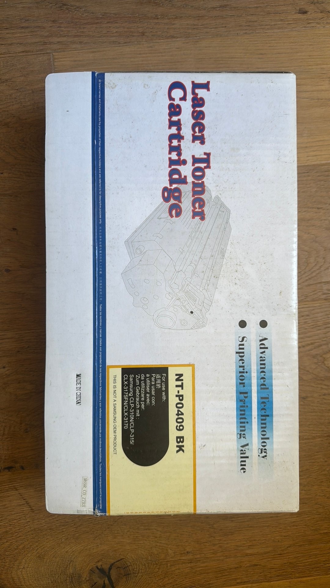 Laser toner cartridge NT-P0409 BK voor Samsung CLX-3170, Ophalen, Nieuw, Toner