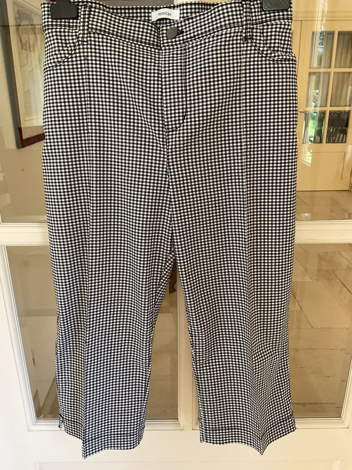 Yessica Zwart-wit Geruite Driekwart Broek Maat 48, Zwart, Maat 46/48 (XL) of groter, Ophalen of Verzenden, Zo goed als nieuw