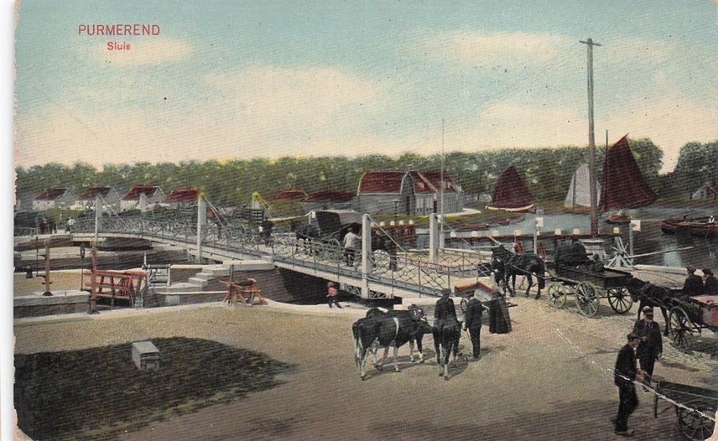 702-100-011 Purmerend Sluis, Verzenden, Voor 1920, Noord-Holland
