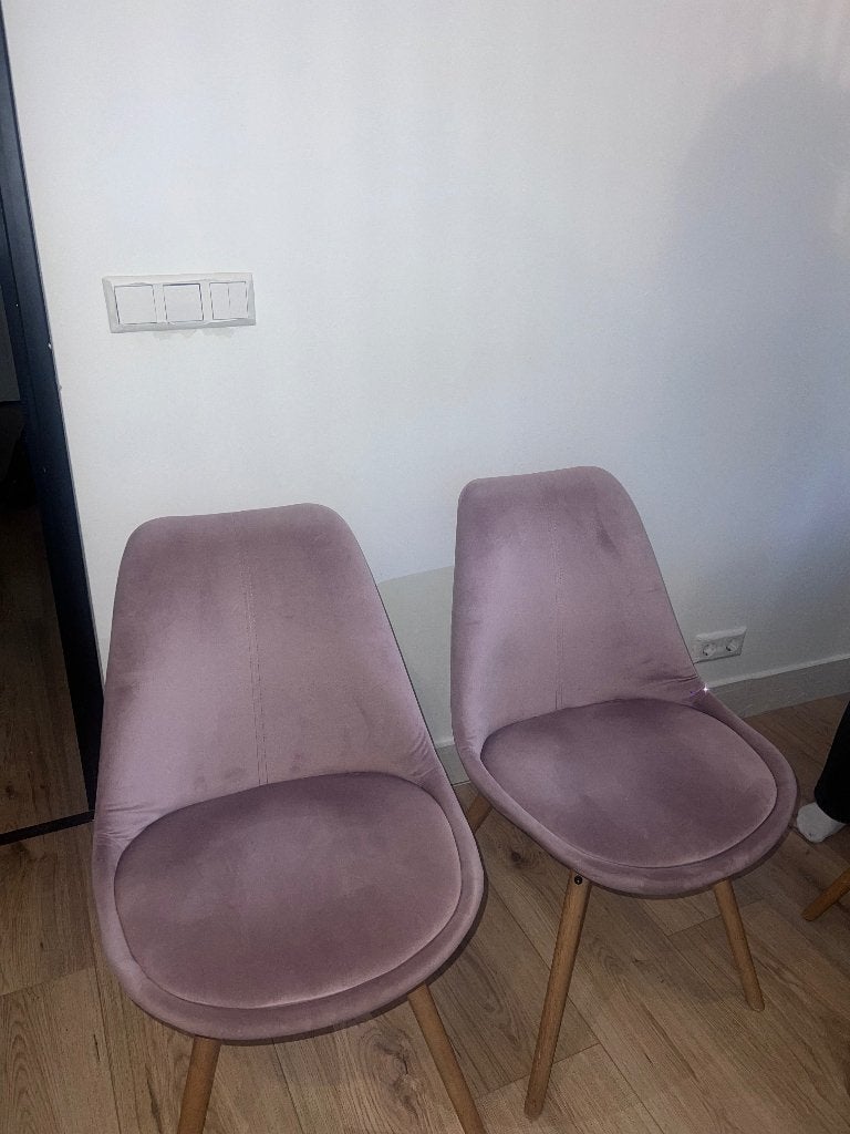 Jysk 2 Stoelen Roze, Ophalen, Twee, Overige kleuren, Zo goed als nieuw