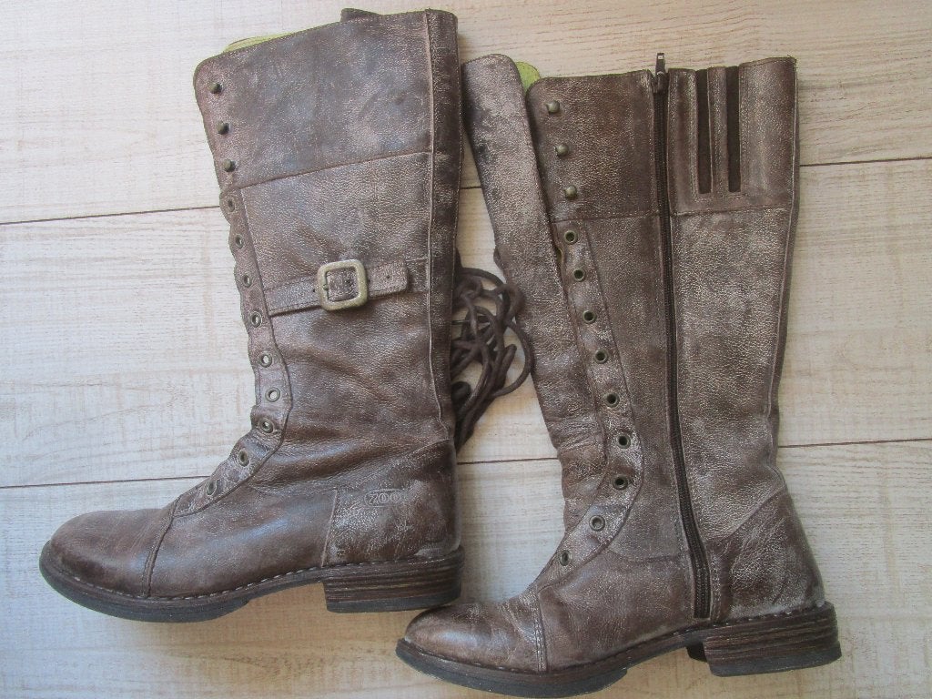 Laarzen/veterlaarzen  bruin  ZOO. mt 39, Kleding | Dames, Hoge laarzen, Bruin, Ophalen of Verzenden, ZOO