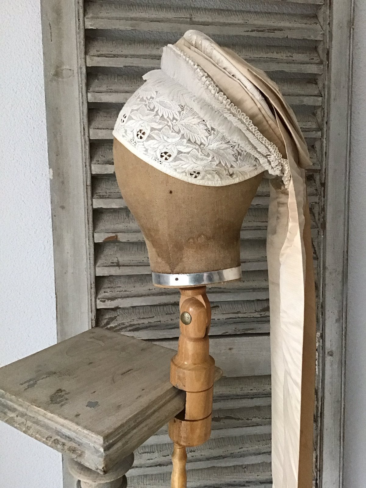 Bruids hoed/Bruids muts/Oude Franse Bruids hoed, Ophalen of Verzenden