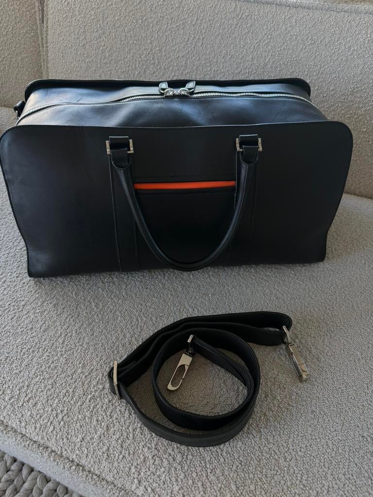 Carl friedrik duffle bag black, 30 cm of meer, Zwart, Minder dan 35 cm, Ophalen of Verzenden