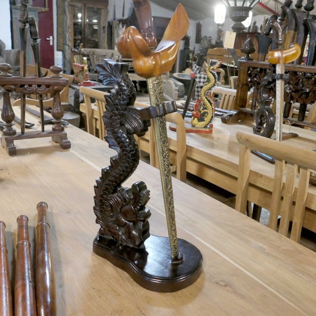 Keris houder voor 1 Kris PX6 Naga draak kunst ploncon beeld, Ophalen of Verzenden