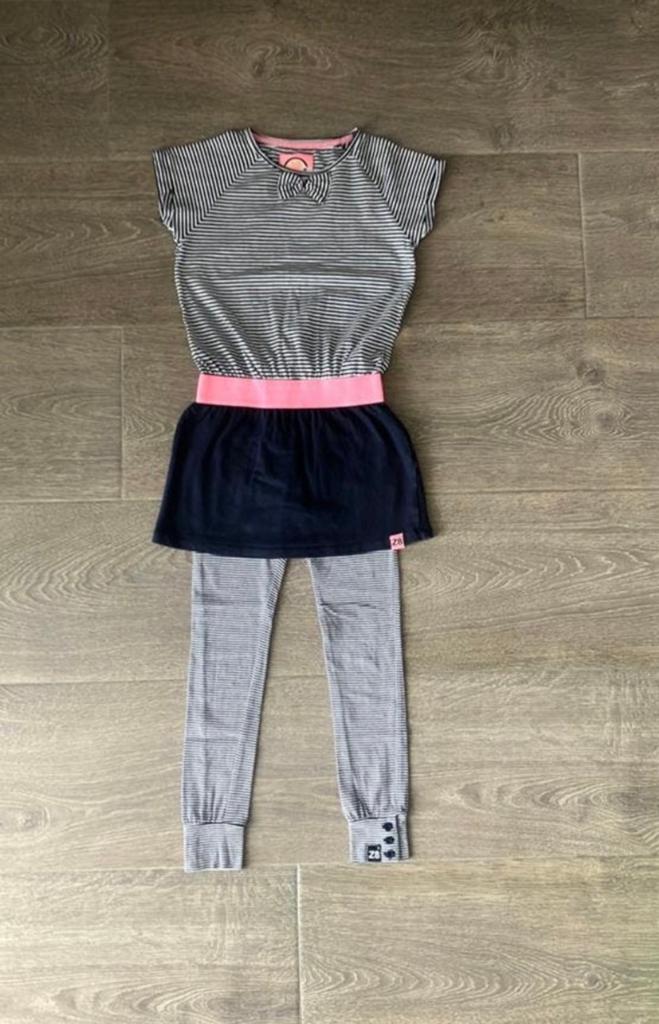 Z8 jurk 128 134 - Z8 legging 128, Ophalen of Verzenden, Gebruikt, Meisje, Jurk of Rok