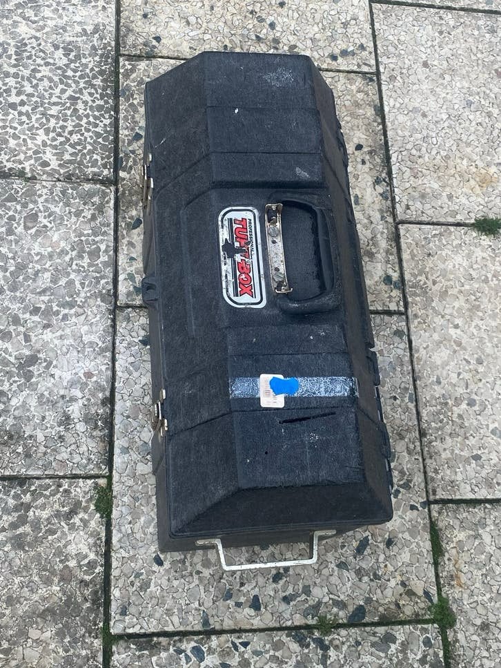 Gereedschapskist met diverse gereedschappen, Ophalen of Verzenden, Gevuld, Gebruikt