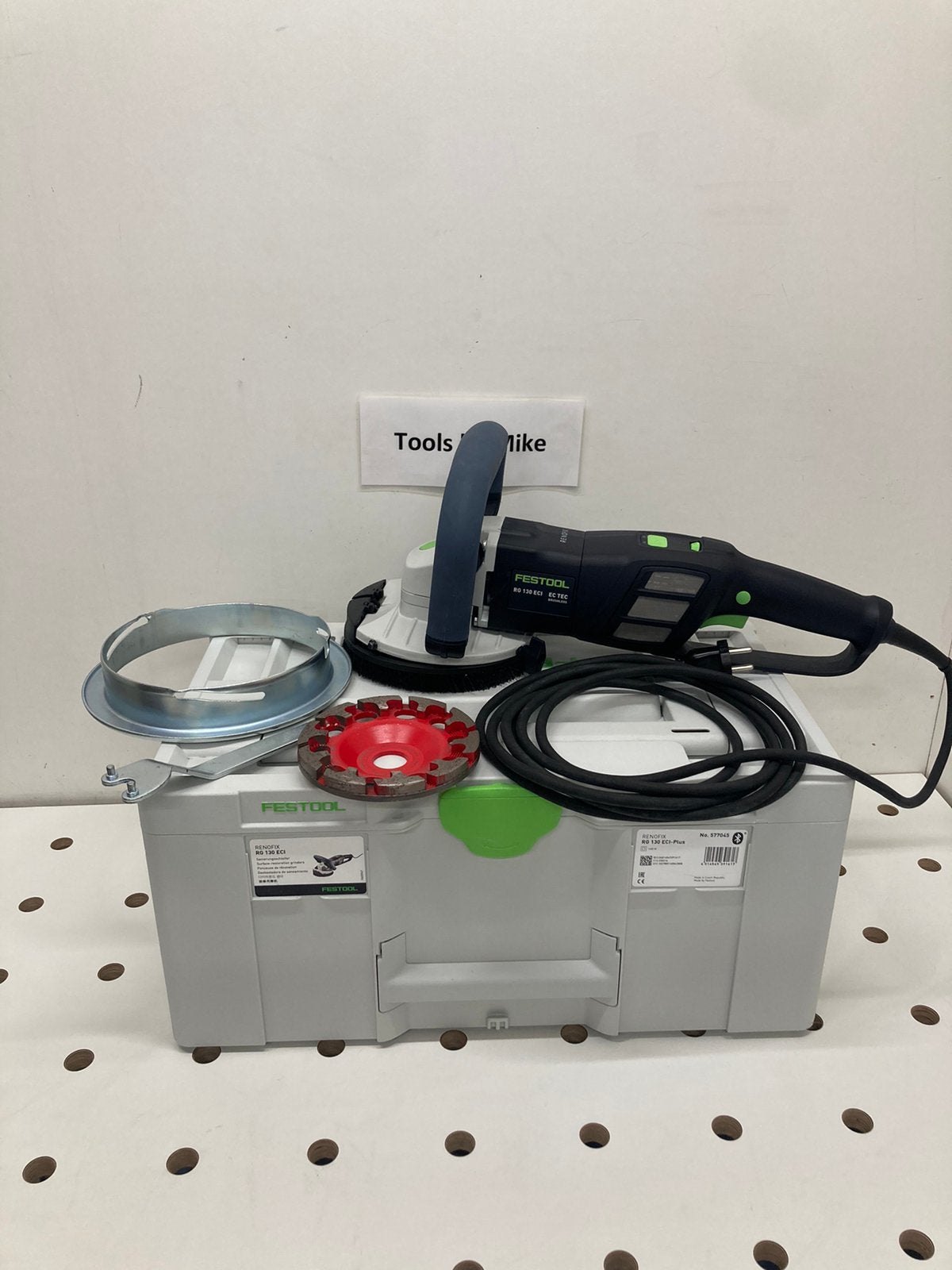 Festool RG130ECI renofix, Ophalen, Zo goed als nieuw, Minder dan 700 watt, Haakse handslijpmachine