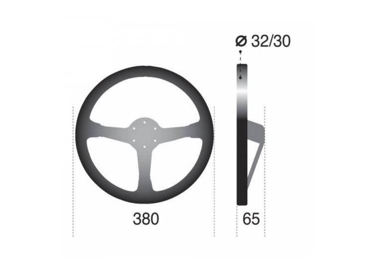 Sparco R368 stuur sportstuur racestuur Suede 380mm, Auto diversen, Tuning en Styling, Ophalen of Verzenden
