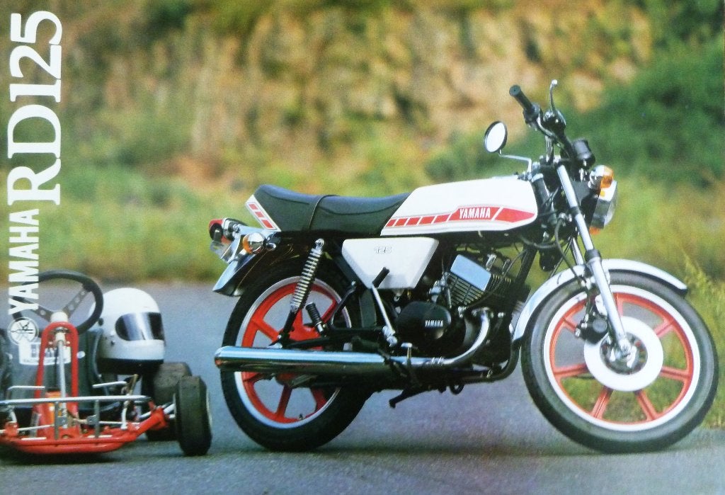 Folder YAMAHA RD 125 1982, Motoren, Handleidingen en Instructieboekjes, Ophalen of Verzenden, Yamaha
