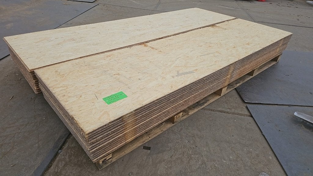 26165 - OSB platen, 18 mm, constructie, Doe-het-zelf en Verbouw, Platen en Panelen, Ophalen, Zo goed als nieuw, Multiplex