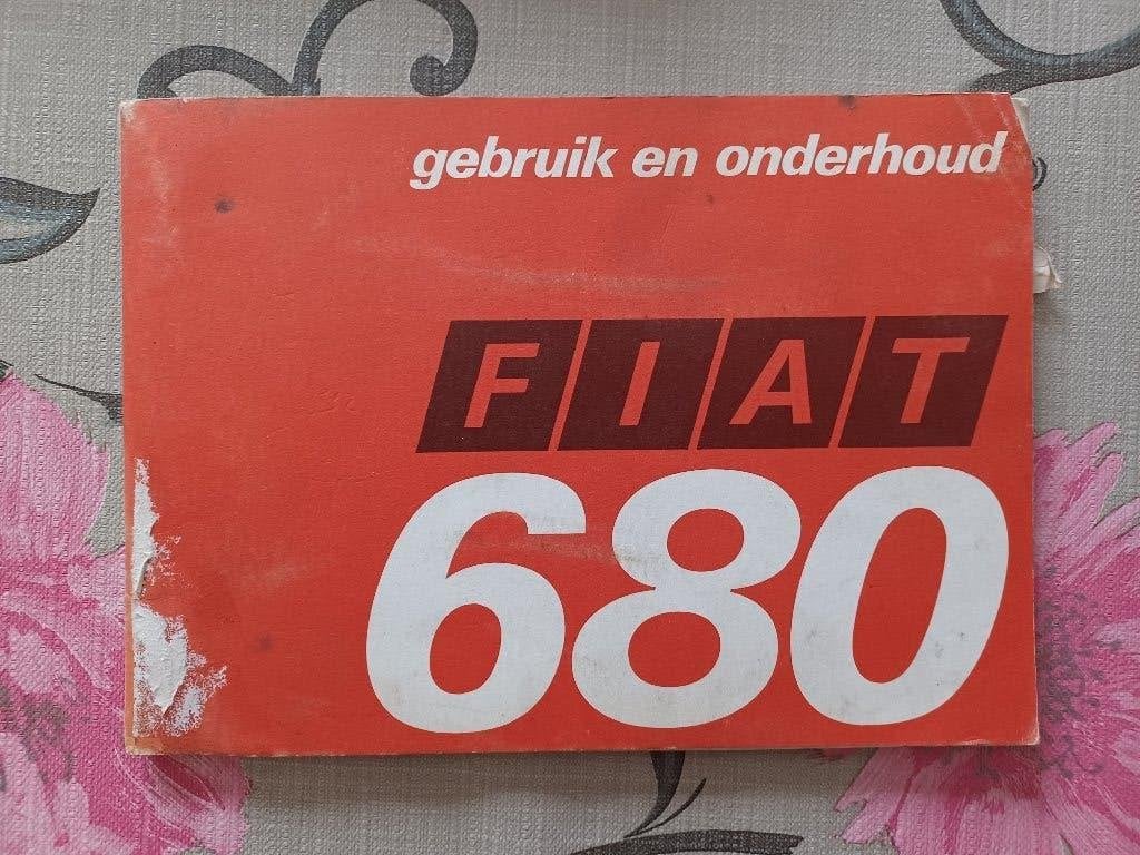Bedieningshandleiding Fiat 680 tractor / trekker, Ophalen of Verzenden, Gelezen, Tractor en Landbouw