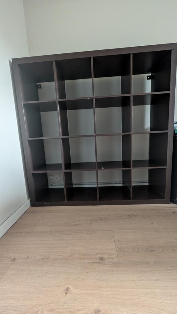 Ikea Kallax 4x4 (147x147 cm), Huis en Inrichting, Kasten | Boekenkasten, Ophalen, Gebruikt, 100 tot 150 cm, 100 tot 150 cm