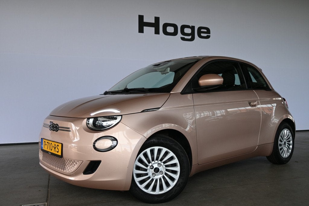 Fiat 500E 24 kWh Automaat Clima LED Cruise Control Goed Onde, Auto's, Fiat, Stof, Gebruikt, 95 pk, Met garantie (alle)