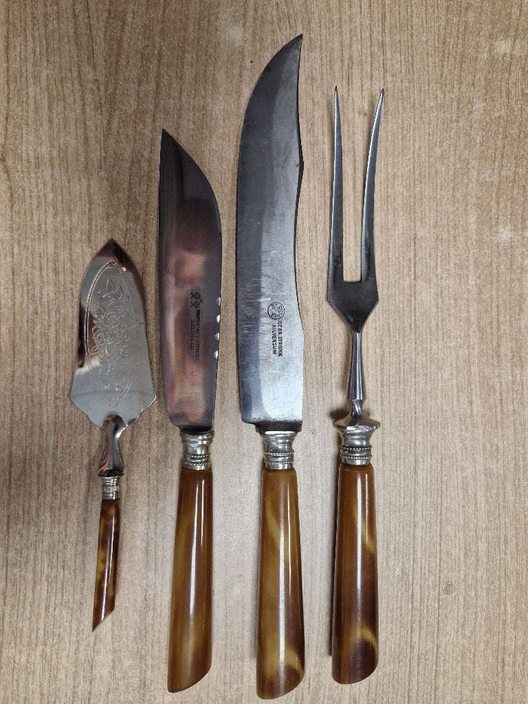Antiek Tranchierset, Antiek en Kunst, Ophalen of Verzenden