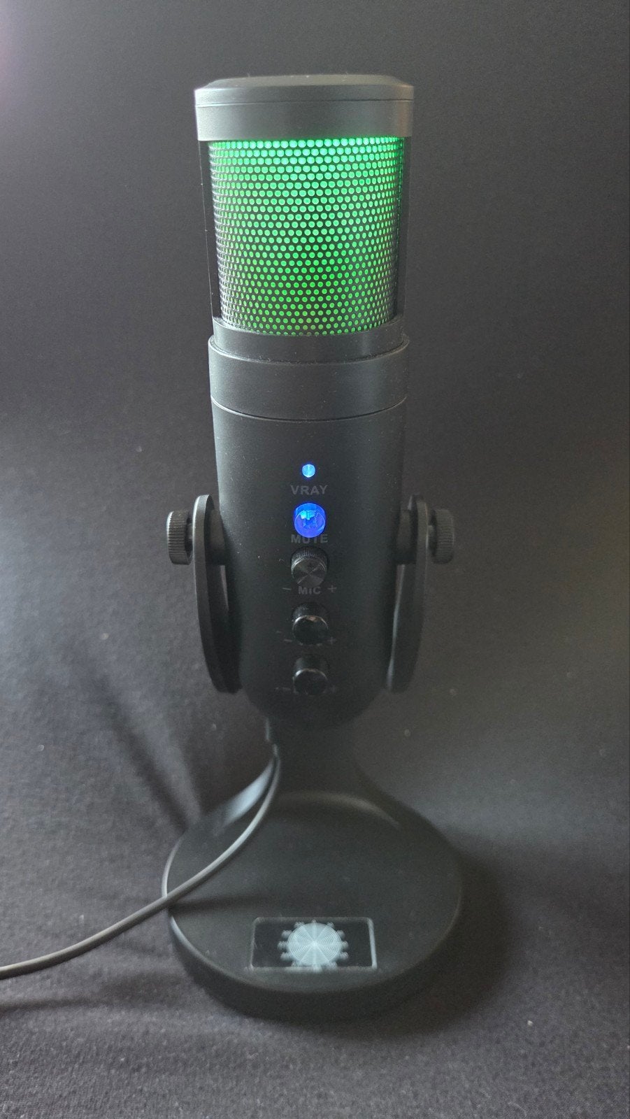 Venom USB Cardioid Streaming Microphone with LED Light, Muziek en Instrumenten, Ophalen, Gebruikt, Studiomicrofoon