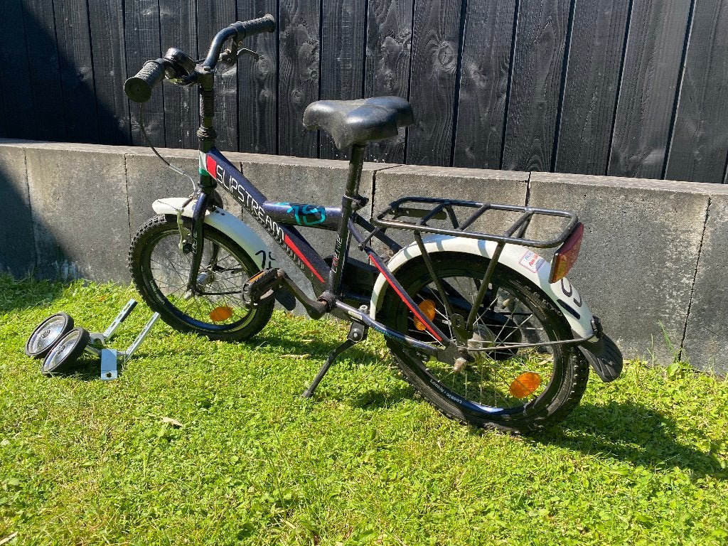 Kinderfietsje Loekie Slipstream 16 inch, Ophalen, Terugtraprem, Zijwieltjes, Loekie