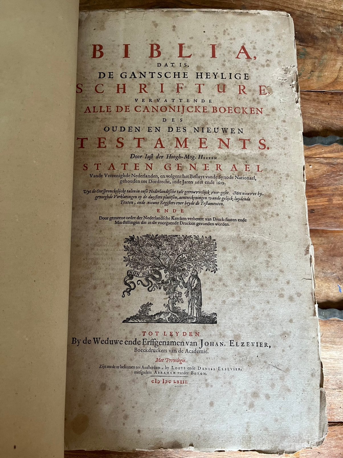 Statenbijbel Elzevier 1663 | Groot folio, Ophalen of Verzenden