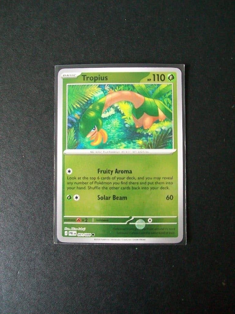 4415. Nieuwe Pokemon Kaart Holofoil TROPIUS HP 110 (001/084), Verzenden, Nieuw, Losse kaart, Foil