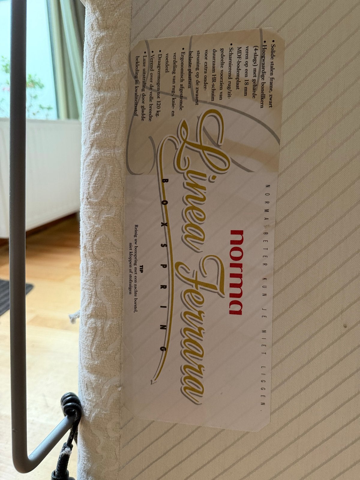 GRATIS Electrische boxspring bedden - Norma Linea Ferrara, Ophalen, Tweepersoons, Overige maten, Crème